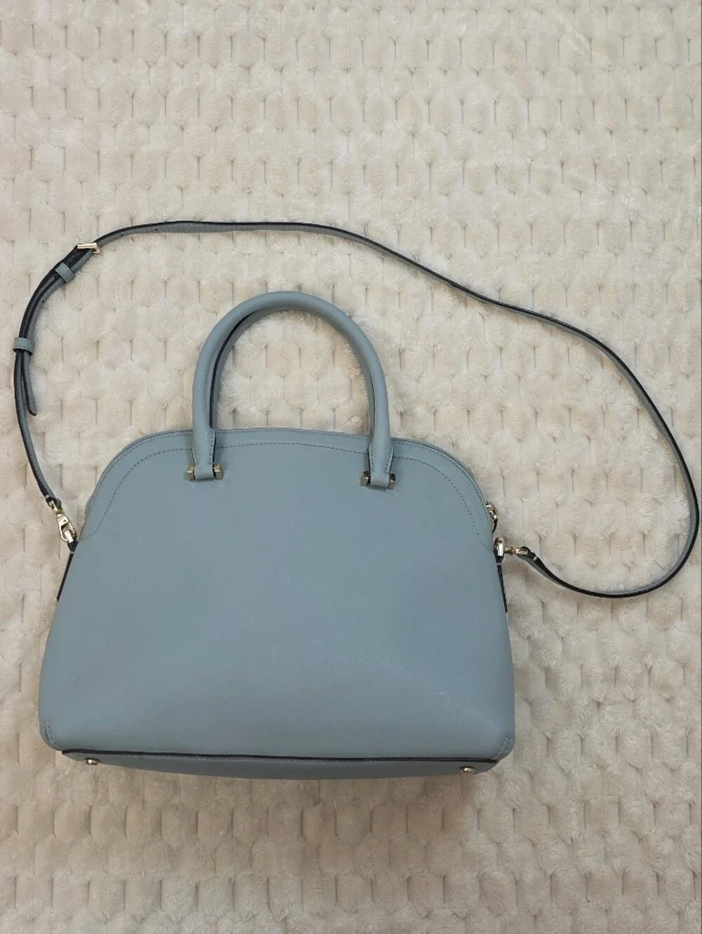 KATE SPADE Mint Blue Leather Cameron Street Margot Satchel